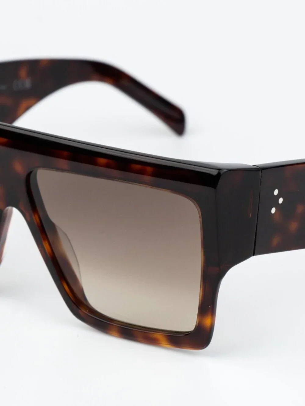 Celine BOLD 3 DOTS Women Sunglasses Havana Brown Gradient Square CL40092I 52F - Picture 3 of 11